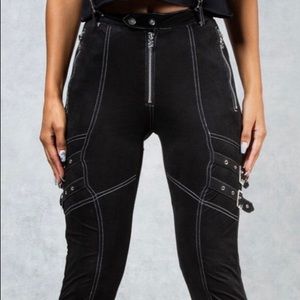 WOMENS WILD SUEDE STRAPPED LEGGING SIZE L BRANDNEW